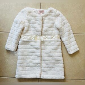 Biscotti Tolder Girl’s Sz 5 White Sing Coat Faux Fur